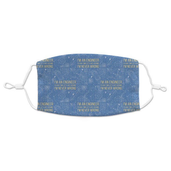 Custom Engineer Quotes Adult Cloth Face Mask - Standard