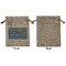 Engineer Quotes Medium Burlap Gift Bag - Front Approval