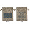 Engineer Quotes Medium Burlap Gift Bag - Front and Back