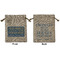 Engineer Quotes Medium Burlap Gift Bag - Front & Back (Personalized)