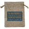 Engineer Quotes Medium Burlap Gift Bag - Front
