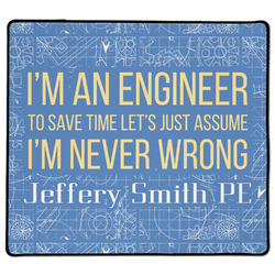 Engineer Quotes XL Gaming Mouse Pad - 18" x 16" (Personalized)