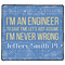 Engineer Quotes XL Gaming Mouse Pad - 18" x 16" (Personalized)