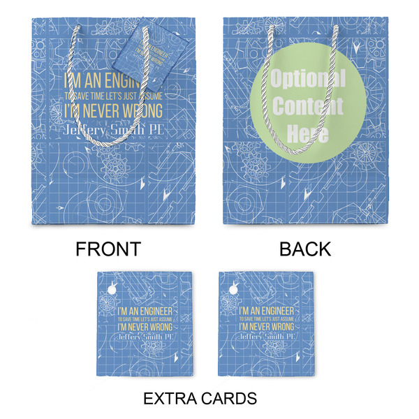 Engineer Quotes Medium Gift Bag - Approval