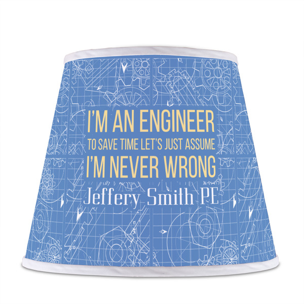 Engineer Quotes Poly Film Empire Lampshade - Front View