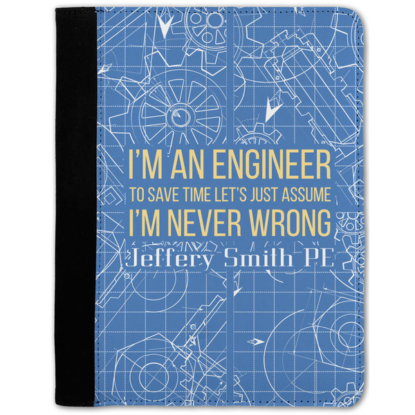 Custom Engineer Quotes Notebook Padfolio w/ Name or Text
