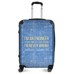 Engineer Quotes Suitcase - 24" Medium - Checked (Personalized)