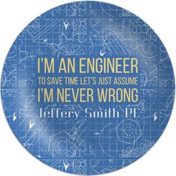 Engineer Quotes Melamine Plate (Personalized)