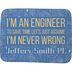 Engineer Quotes Memory Foam Bath Mat - 48"x36" (Personalized)
