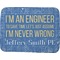 Engineer Quotes Memory Foam Bath Mat - 48"x36" (Personalized)
