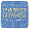 Engineer Quotes Memory Foam Bath Mat - 48"x48" (Personalized)