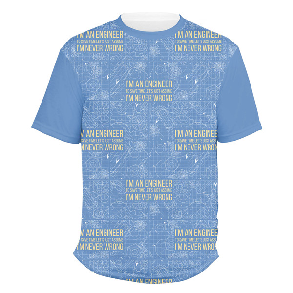 Custom Engineer Quotes Men's Crew T-Shirt - 2X Large
