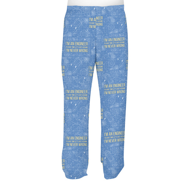 Engineer Quotes Men's Pjs Back - on model