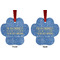 Engineer Quotes Metal Paw Ornament - Front and Back