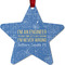 Engineer Quotes Metal Star Ornament - Front