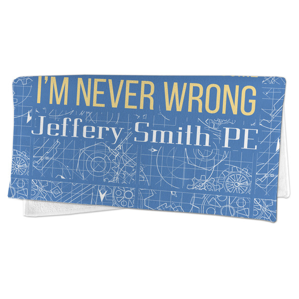 Engineer Quotes Microfiber Dish Rag - FOLDED (half)