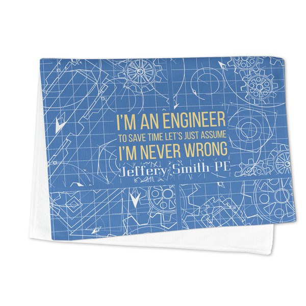 Engineer Quotes Microfiber Dish Towel - FOLDED HALF