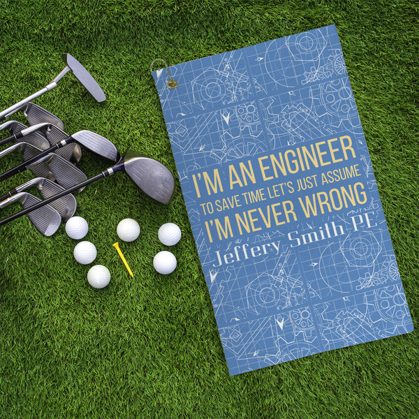 Engineer Quotes Microfiber Golf Towels - LIFESTYLE