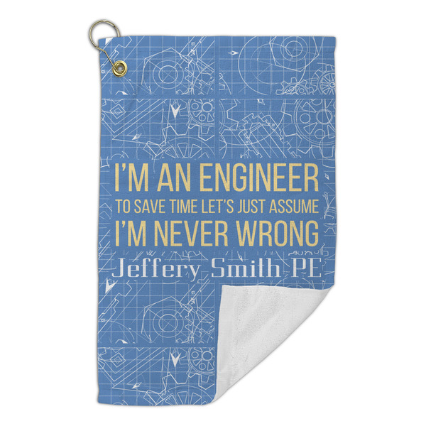 Engineer Quotes Microfiber Golf Towels Small - FRONT FOLDED