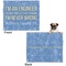 Engineer Quotes Microfleece Dog Blanket - Large- Front & Back