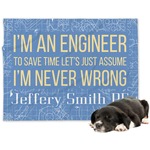 Engineer Quotes Dog Blanket (Personalized)