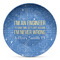 Engineer Quotes Microwave Safe Plastic Plate - Composite Polymer (Personalized)