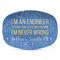 Engineer Quotes Microwave & Dishwasher Safe CP Plastic Platter - Main