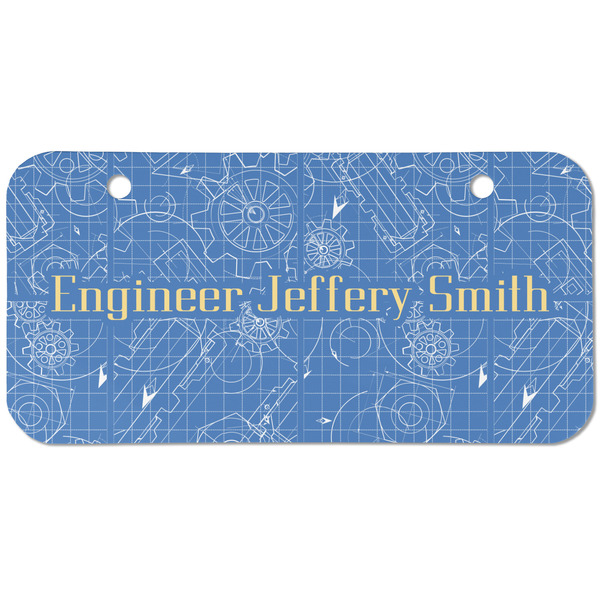 Custom Engineer Quotes Mini/Bicycle License Plate (2 Holes) (Personalized)