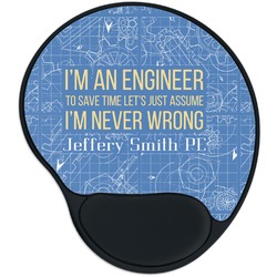 Engineer Quotes Mouse Pad with Wrist Support