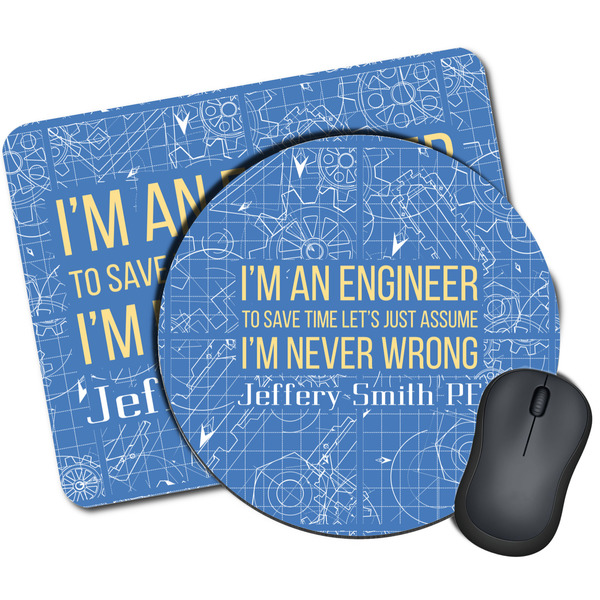 Custom Engineer Quotes Mouse Pad (Personalized)