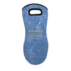 Engineer Quotes Neoprene Oven Mitt - Single w/ Name or Text