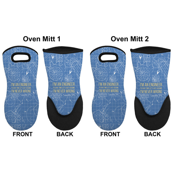 Engineer Quotes Neoprene Oven Mitt - Set of 2 - Approval