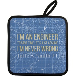 Engineer Quotes Pot Holder w/ Name or Text