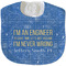 Engineer Quotes New Baby Bib - Closed and Folded