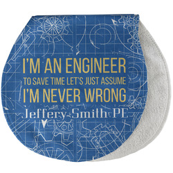 Engineer Quotes Burp Pad - Velour w/ Name or Text