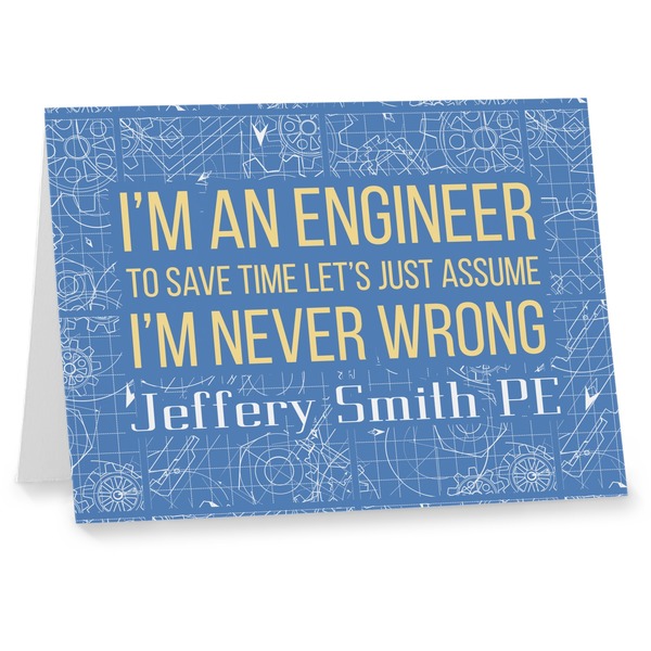 Custom Engineer Quotes Note cards (Personalized)