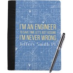 Engineer Quotes Notebook Padfolio - Large w/ Name or Text