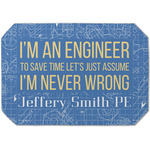 Engineer Quotes Dining Table Mat - Octagon (Single-Sided) w/ Name or Text