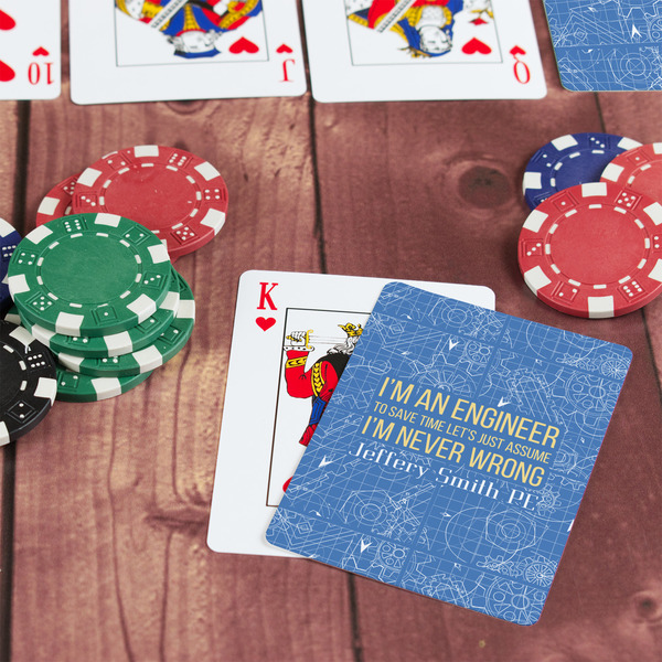 Engineer Quotes On Table with Poker Chips