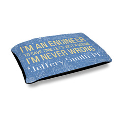 Engineer Quotes Outdoor Dog Bed - Medium (Personalized)
