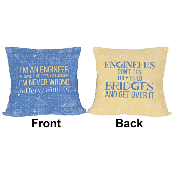 Engineer Quotes Outdoor Pillow - 16x16