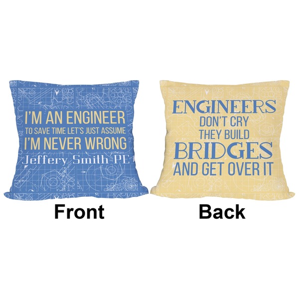 Engineer Quotes Outdoor Pillow - 20x20