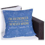 Engineer Quotes Outdoor Pillow - 18" (Personalized)
