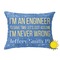 Engineer Quotes Outdoor Throw Pillow (Rectangular - 20x14)