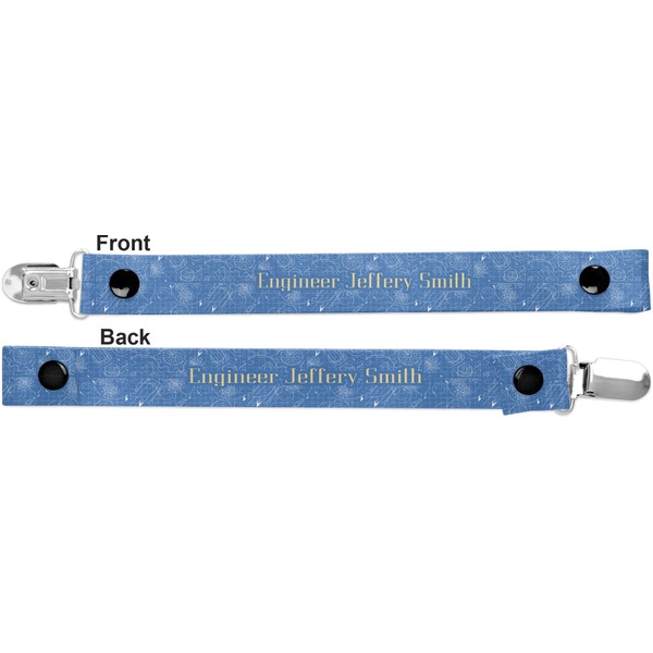 Engineer Quotes Pacifier Clip - Front and Back