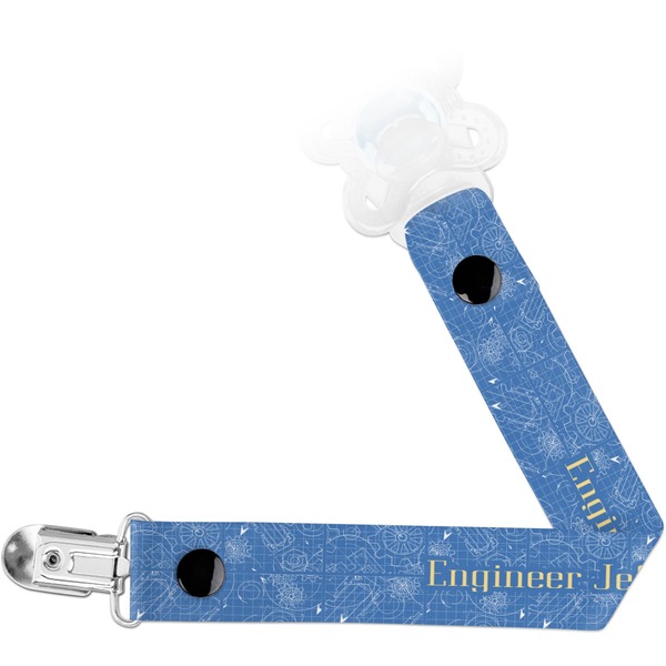 Custom Engineer Quotes Pacifier Clip (Personalized)