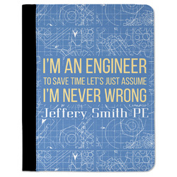 Engineer Quotes Padfolio Clipboard - Large (Personalized)