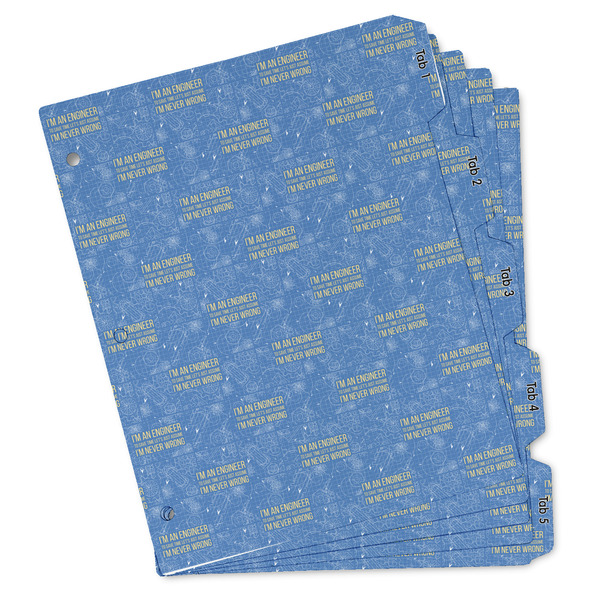 Custom Engineer Quotes Binder Tab Divider - Set of 5 (Personalized)