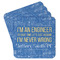 Engineer Quotes Paper Coasters - Front/Main