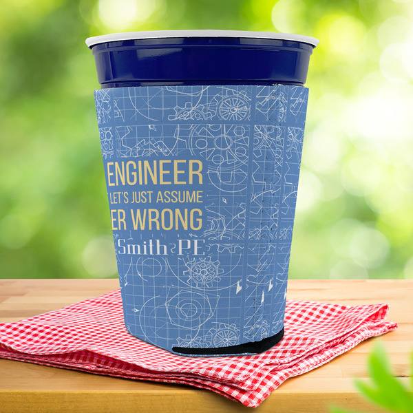 Engineer Quotes Party Cup Sleeves - with bottom - Lifestyle